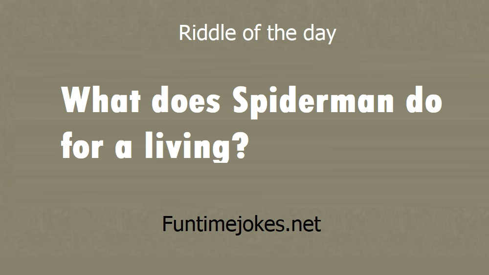 What does Spiderman do for a living